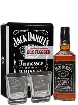 Jack Daniels 0,7л с бокалами